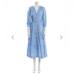 Iris & Ink Cotton Midi Dress